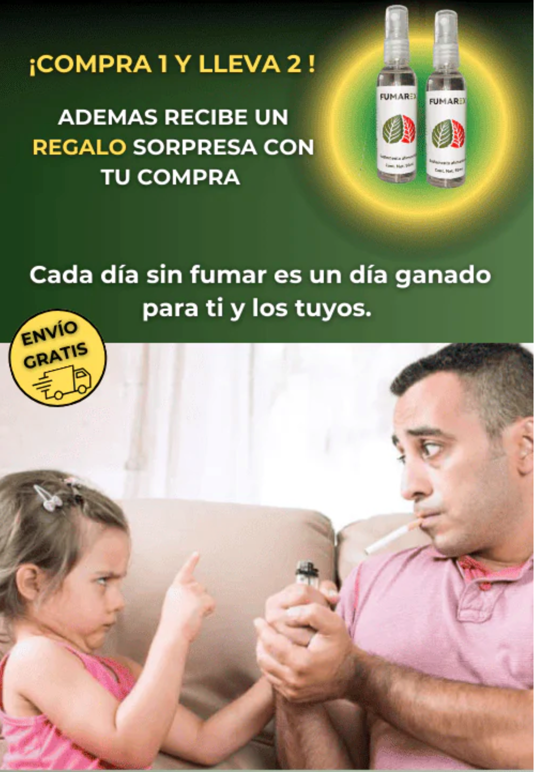 FUMAREX - Spray NATURAL para dejar de fumar - COMPRE 1 LLEVE 2