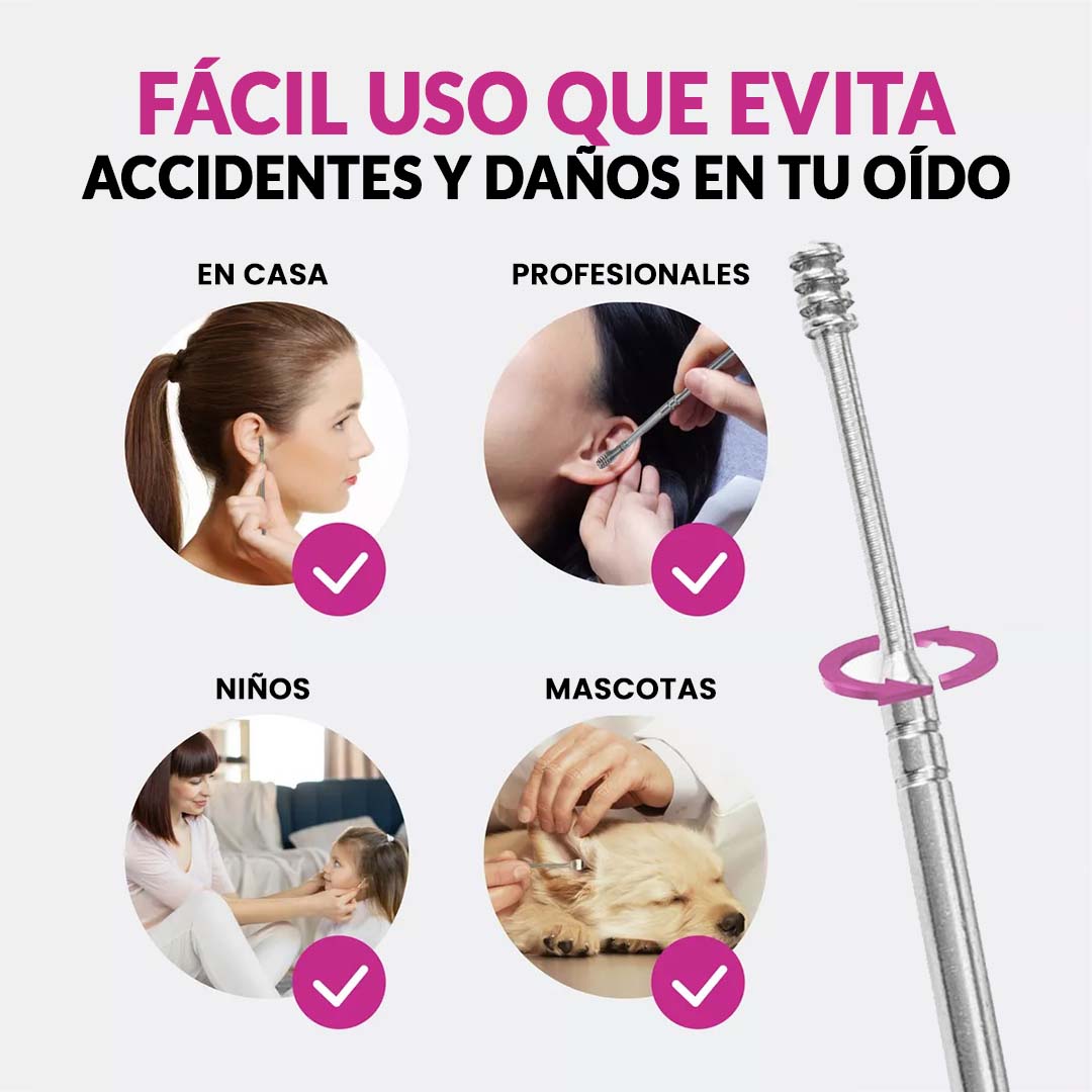 KIT DE LIMPIEZA DE OIDOS  | LIMPIEZA CON EFECTIVIDAD Y SEGURIDAD