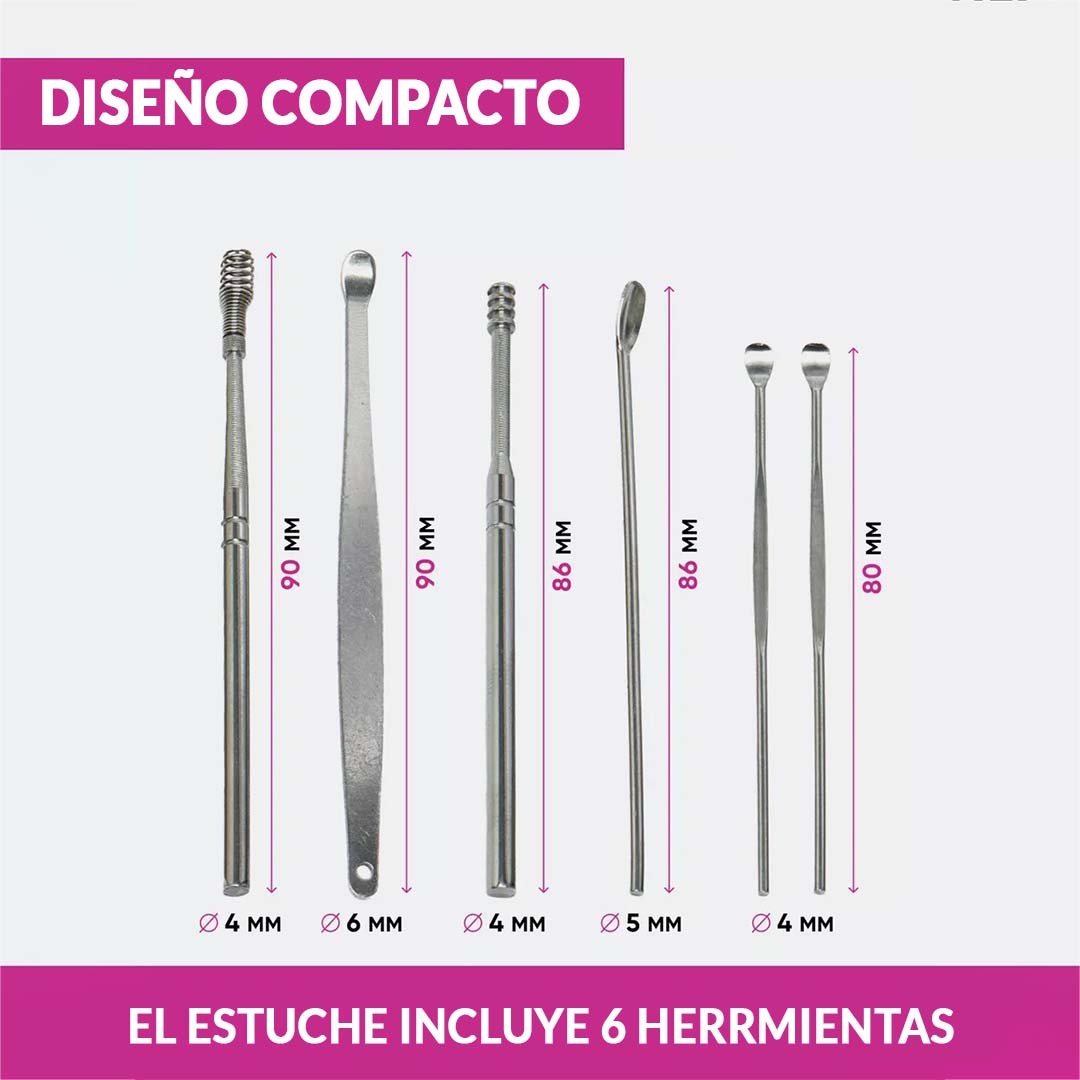 KIT DE LIMPIEZA DE OIDOS  | LIMPIEZA CON EFECTIVIDAD Y SEGURIDAD
