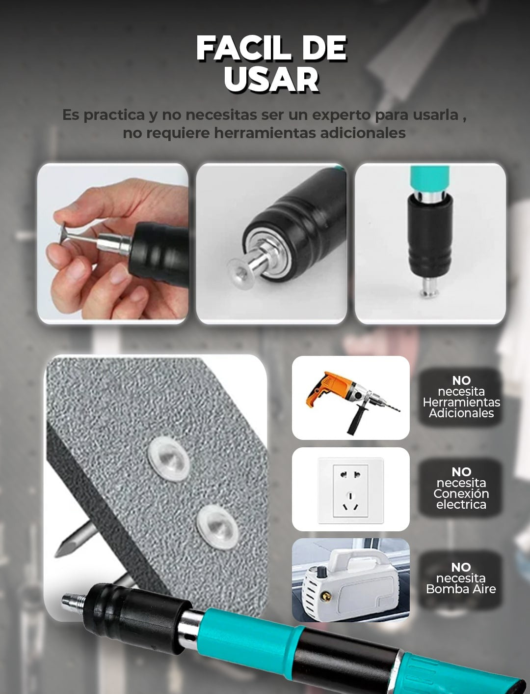 ClavoMax™ - Pistola de Clavos Portátil